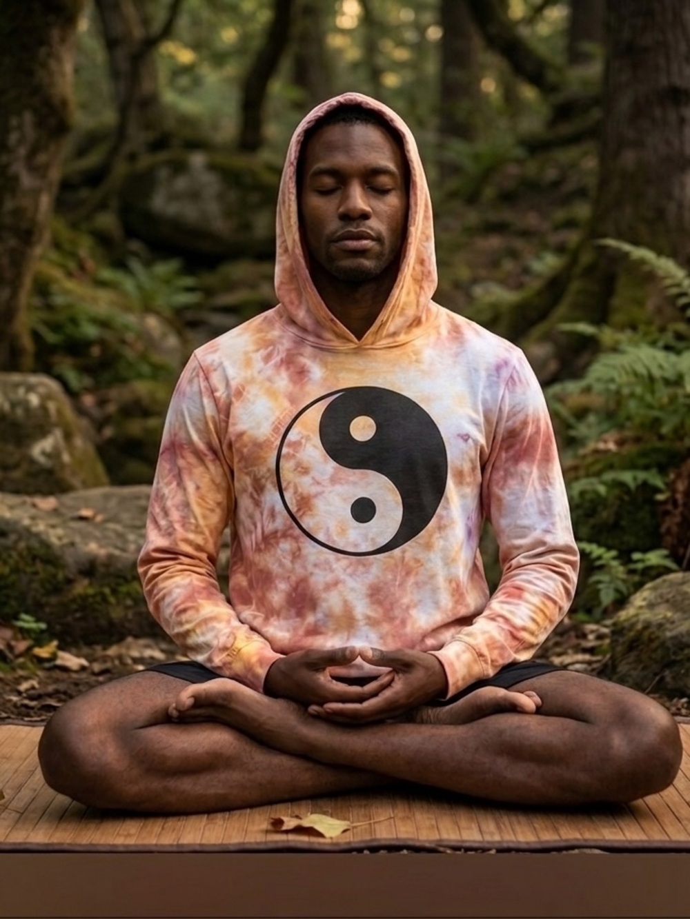 NEW ☯️🔥Hemp + Organic Cotton Longsleeve Hoodie Yin Yang Spiritual T Shirt